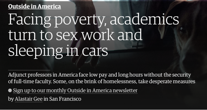 Facing poverty, academics turn to sex work and sleeping in cars
